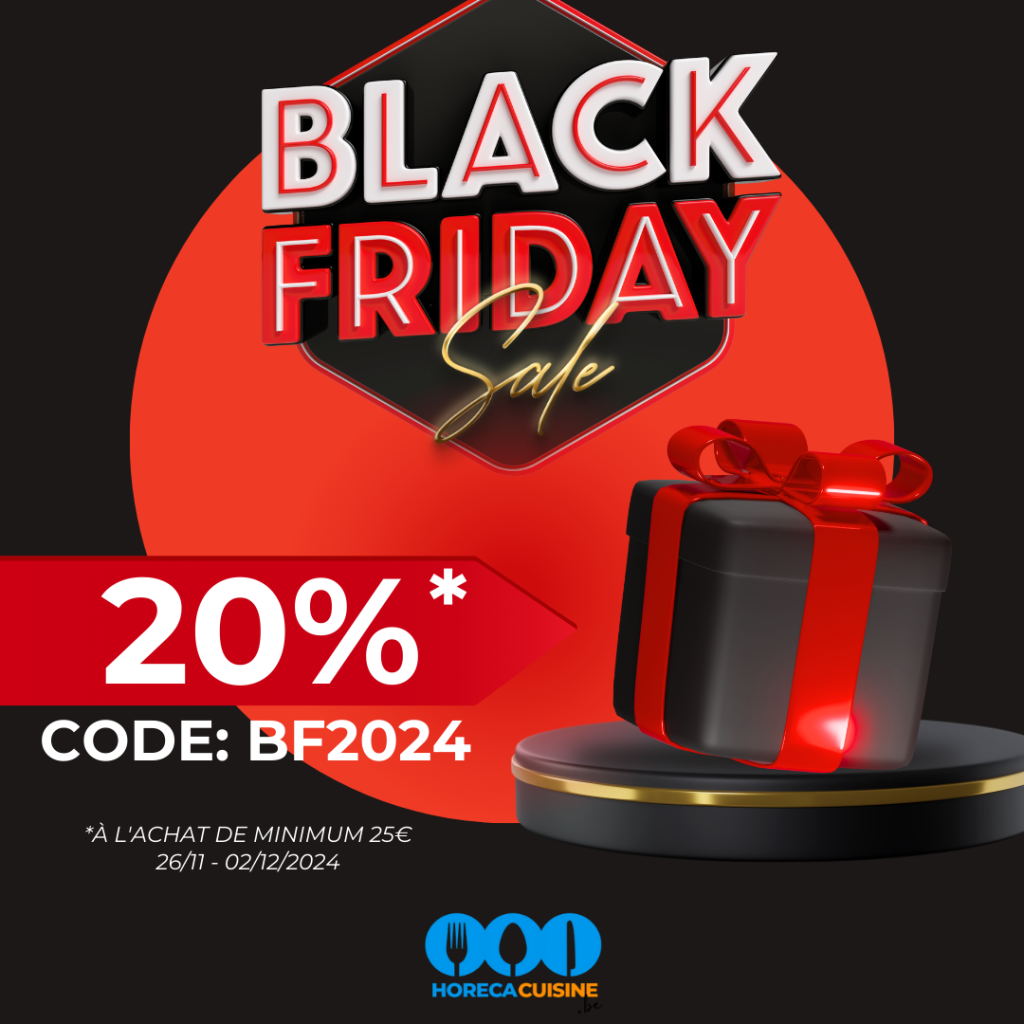 Promo Black Friday 20% avec code chez Horeca Cuisine