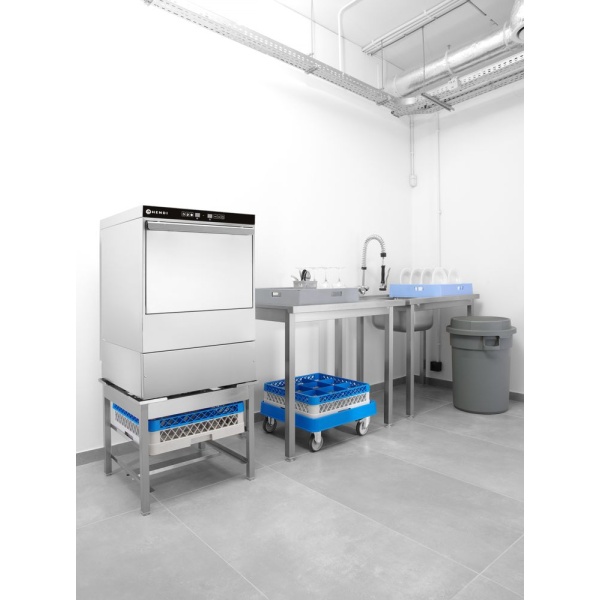 Lave-vaisselle 50x50 - commande électronique, HENDI, 400V/6600W, 570x600x(H)830mm - Image 6