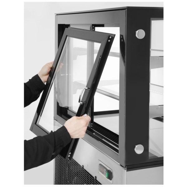 Vitrine réfrigérée avec 2 étagères, Arktic, 410L, 230V/490W, 1224x677x(H)1230mm - Image 6