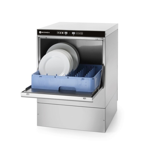 Lave-vaisselle 50x50 -commande électronique, HENDI, 230V/3600W, 570x600x(H)830mm