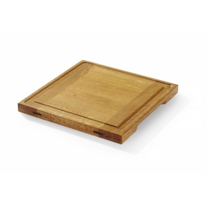 Planche de présentation en chêne, HENDI, 270x270x(H)20mm