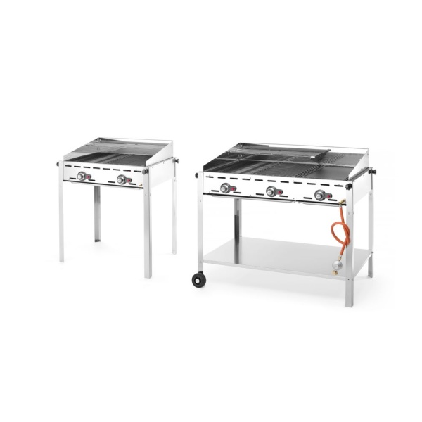 Barbecue Green Fire avec 3 brûleurs, HENDI, Profi Line, 17,4kW, 1078x612x(H)825mm - Image 5