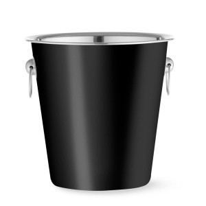 Seau à glace, BarUp, 3,3L, Noir, ⌀220x(H)190mm