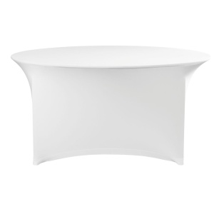 Housse de table rond, HENDI, Symposium, 810941, Blanc, ⌀1800x(H)760mm