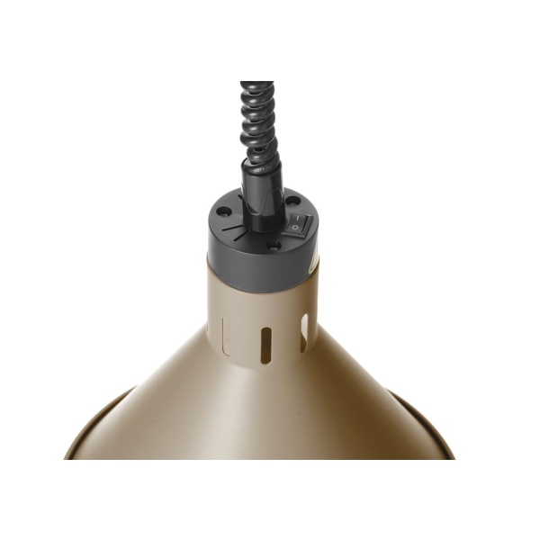 Lampe chauffante conique réglable, HENDI, Beige, 230V/250W, ⌀275x(H)250mm - Image 3