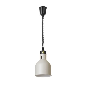 Lampe chauffante cylindrique réglable, HENDI, Blanc, 230V/250W, ⌀175x(H)250mm