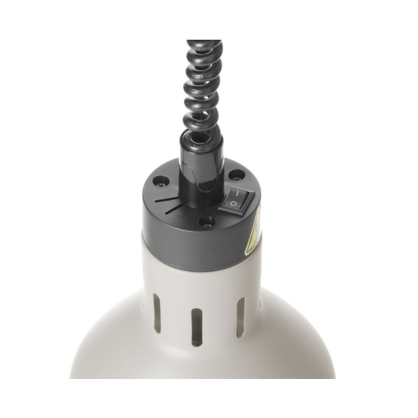Lampe chauffante cylindrique réglable, HENDI, Blanc, 230V/250W, ⌀175x(H)250mm - Image 4