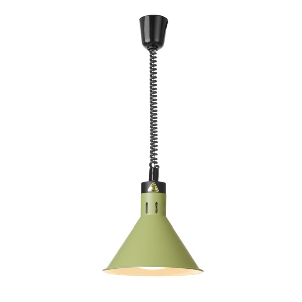 Lampe chauffante conique réglable, HENDI, Vert, 230V/250W, ⌀275x(H)250mm