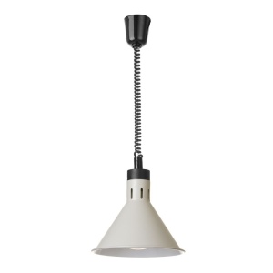 Lampe chauffante conique réglable, HENDI, Blanc, 230V/250W, ⌀275x(H)250mm
