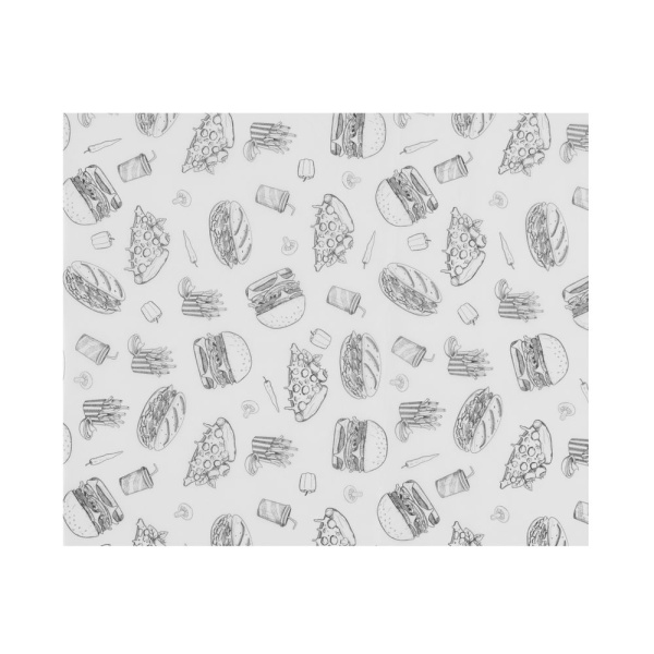 Papier sulfurisé, HENDI, Motif illustration fast food, 500 u., 305x305mm - Image 3