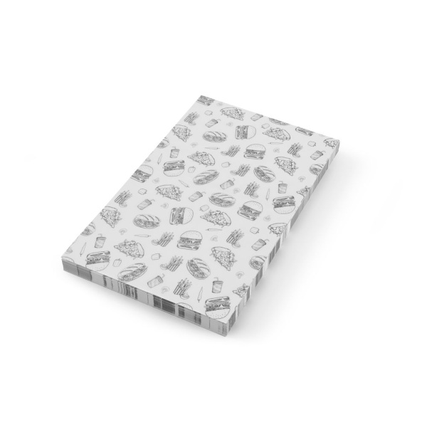 Papier sulfurisé, HENDI, Motif illustration fast-food, 500 u., 250x350mm - Image 2