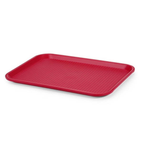 Plateaux fastfood moyen, HENDI, Rouge, 305x415x(H)20mm