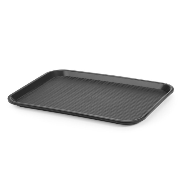 Plateaux fastfood moyen, HENDI, Noir, 305x415x(H)20mm