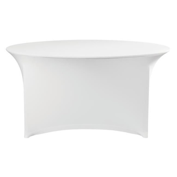 Housse de table rond, HENDI, Symposium, 810941, Blanc, ⌀1800x(H)760mm - Image 2