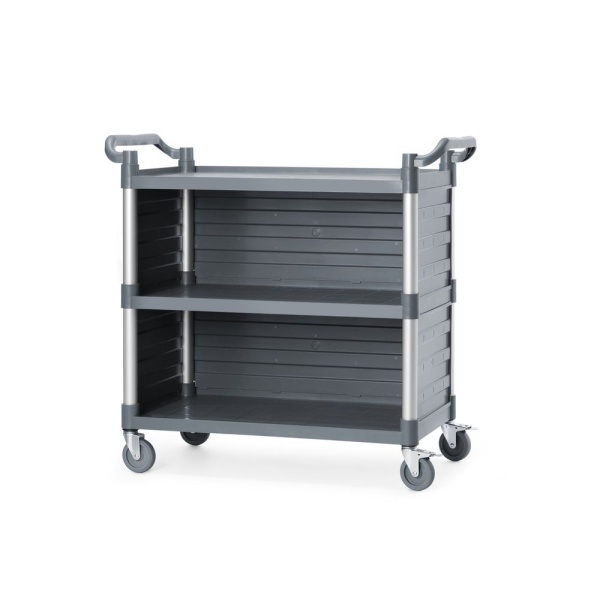 Chariot de service en polypropylène 3 étagères, grand, AmerBox, 1010x500x(H)960mm - Image 7