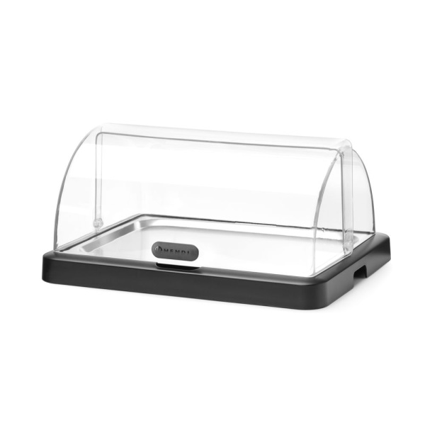 Vitrine réfrigérante à couvercle coulissant roll-top Duo UNIQ, HENDI, designed by Robert Bronwasser, Noir, 460x355x(H)220mm - Image 2