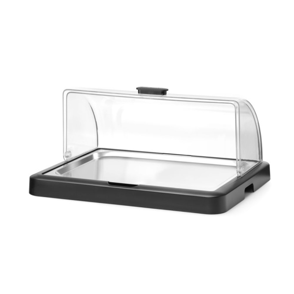 Vitrine réfrigérante à couvercle coulissant roll-top Duo UNIQ, HENDI, designed by Robert Bronwasser, Noir, 460x355x(H)220mm - Image 3