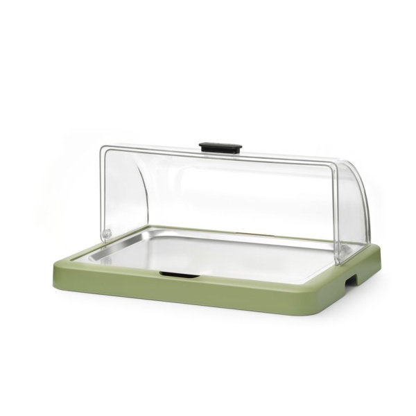 Vitrine réfrigérante à couvercle coulissant roll-top Duo UNIQ, HENDI, designed by Robert Bronwasser, Double, Vert, 480x355x(H)480mm - Image 8