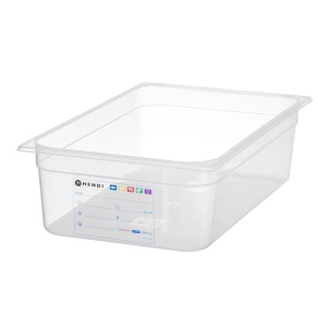 Bac Gastronorme 1/1, HENDI, GN 1/1, 21L, Transparent, 530x325x(H)150mm