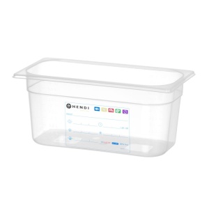 Bac Gastronorme 1/3, HENDI, GN 1/3, 5,7L, Transparent, 325x176x(H)150mm