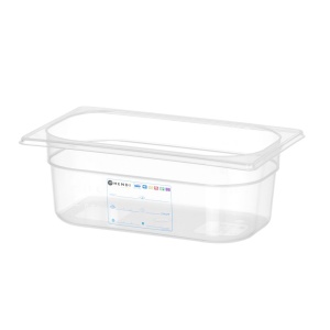 Bac Gastronorme 1/4, HENDI, GN 1/4, 2,8L, Transparent, 265x162x(H)100mm
