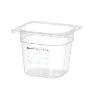 Bac Gastronorme 1/6, HENDI, GN 1/6, 2,4L, Transparent, 176x162x(H)150mm